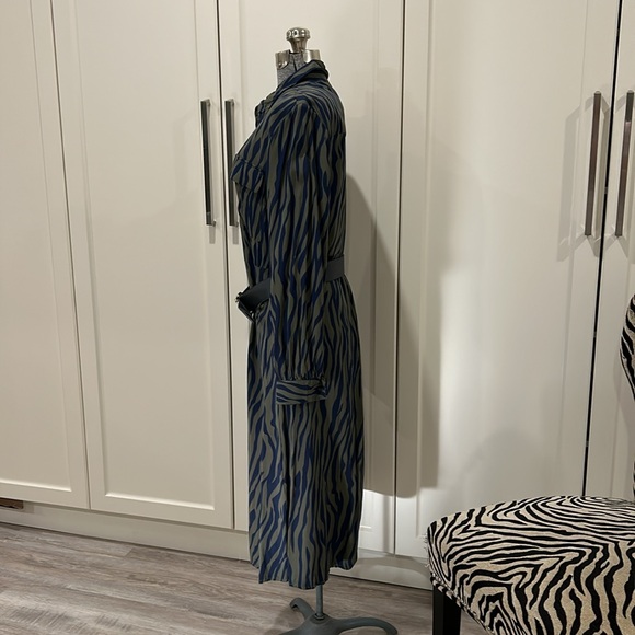 MSCH Copenhagen Zebra button-up Maxi Dress - Picture 2 of 9